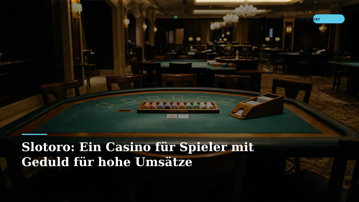 Slotoro: Ein Casino für Spieler mit Geduld für hohe Umsätze