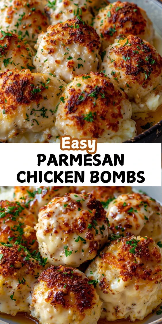 Easy Parmesan Cloud Chicken Bombs for Dinner
