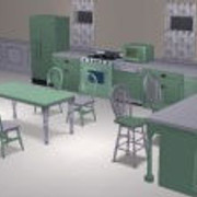 Green Pastel Kitchen