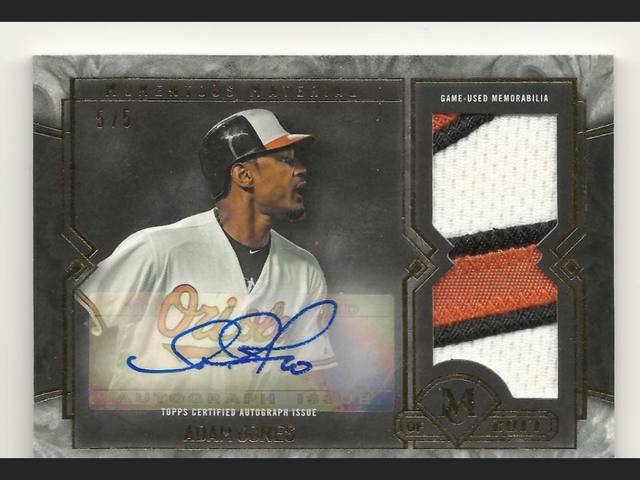 2016 Topps Museum Collection Momentous Material Patch Autograph /5