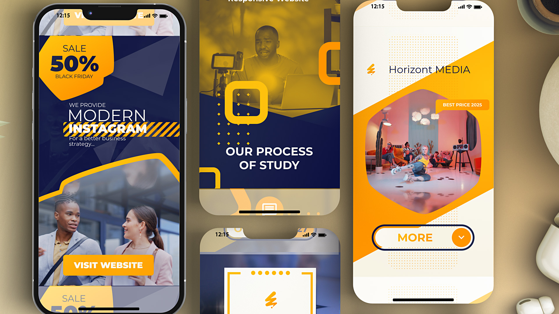 Blue Yellow Vertical Promo