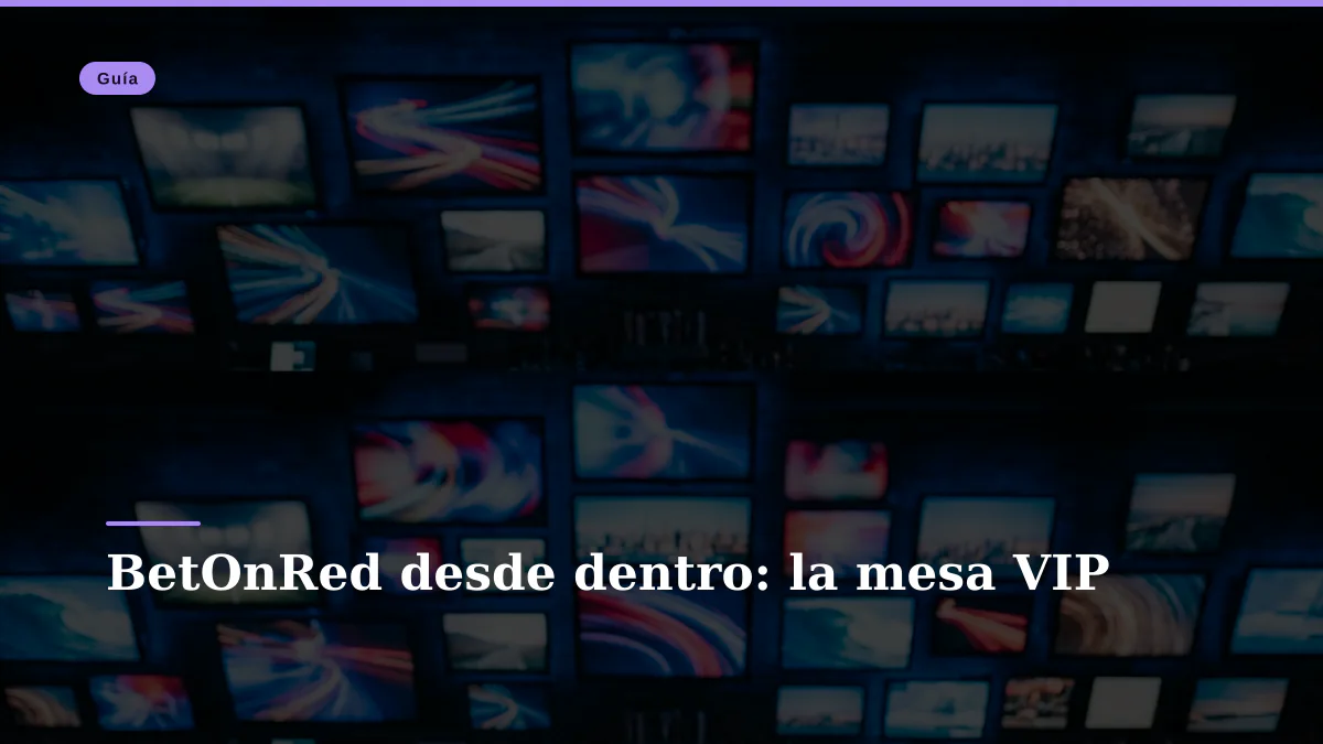BetOnRed desde dentro: la mesa VIP
