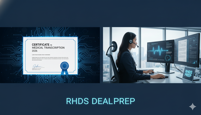 Certificate in Medical Transcription 2026 | RHDS Prep