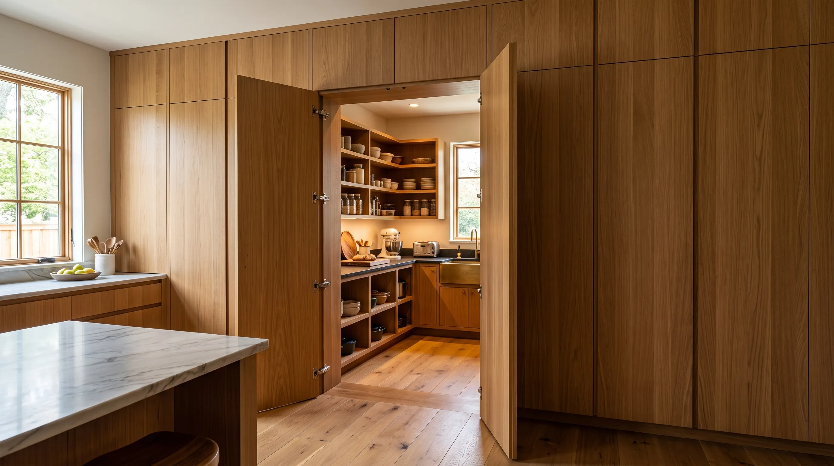 Walk-In Hidden Butler Pantry