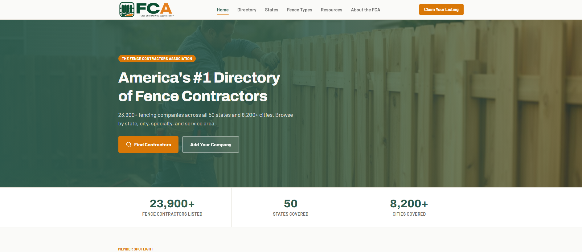 Stored capture of fencecontractors.org