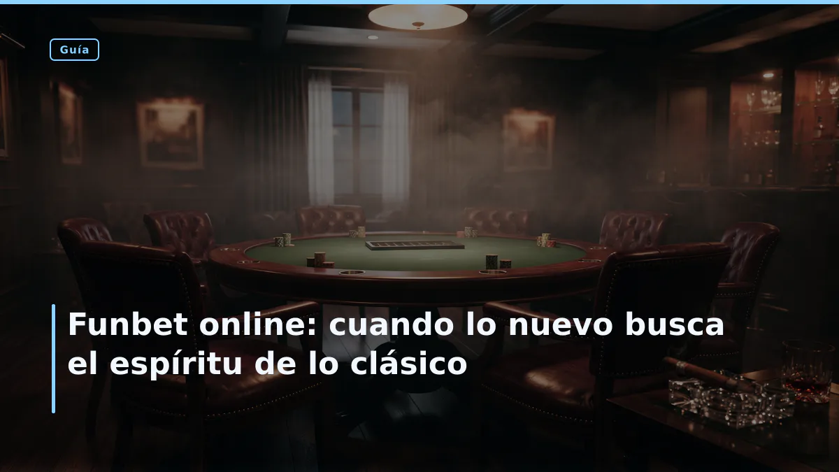 Funbet online: cuando lo nuevo busca el espíritu de lo clásico
