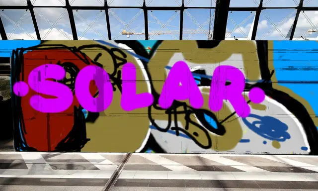 Graffiti artwork by SOLAR