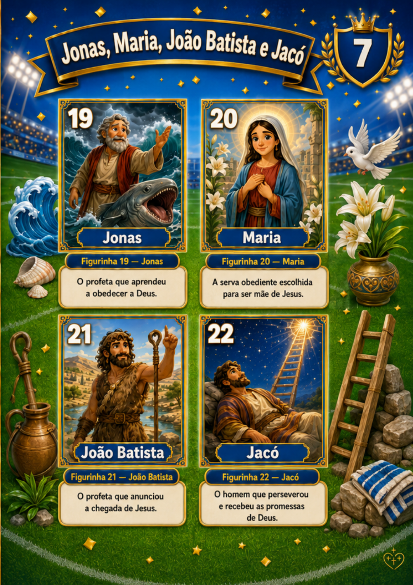 Página 8 do Álbum Bíblico A Seleção de Cristo
