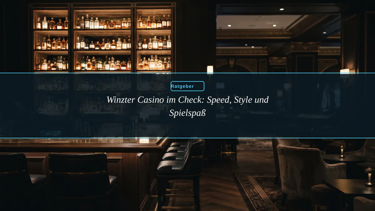 Winzter Casino im Check: Speed, Style und Spielspaß