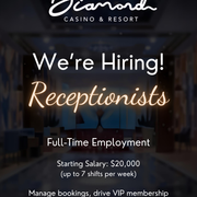 Hiring Receptionists Poster