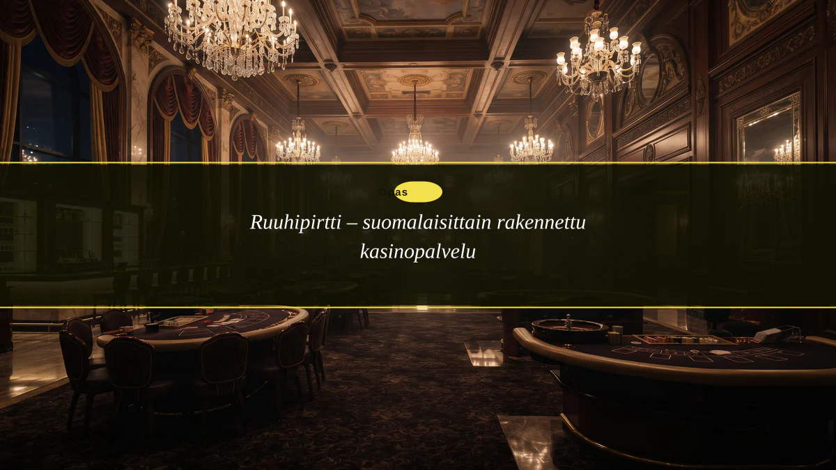 Ruuhipirtti – suomalaisittain rakennettu kasinopalvelu