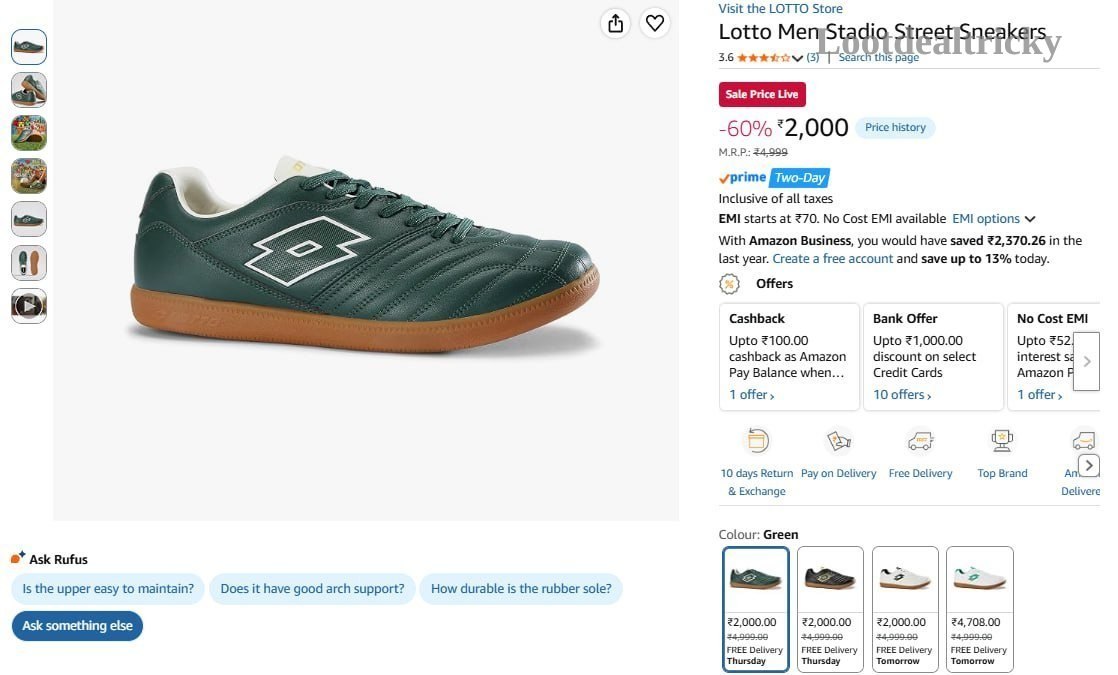 Lotto Men Stadio | Lowest Price Deal