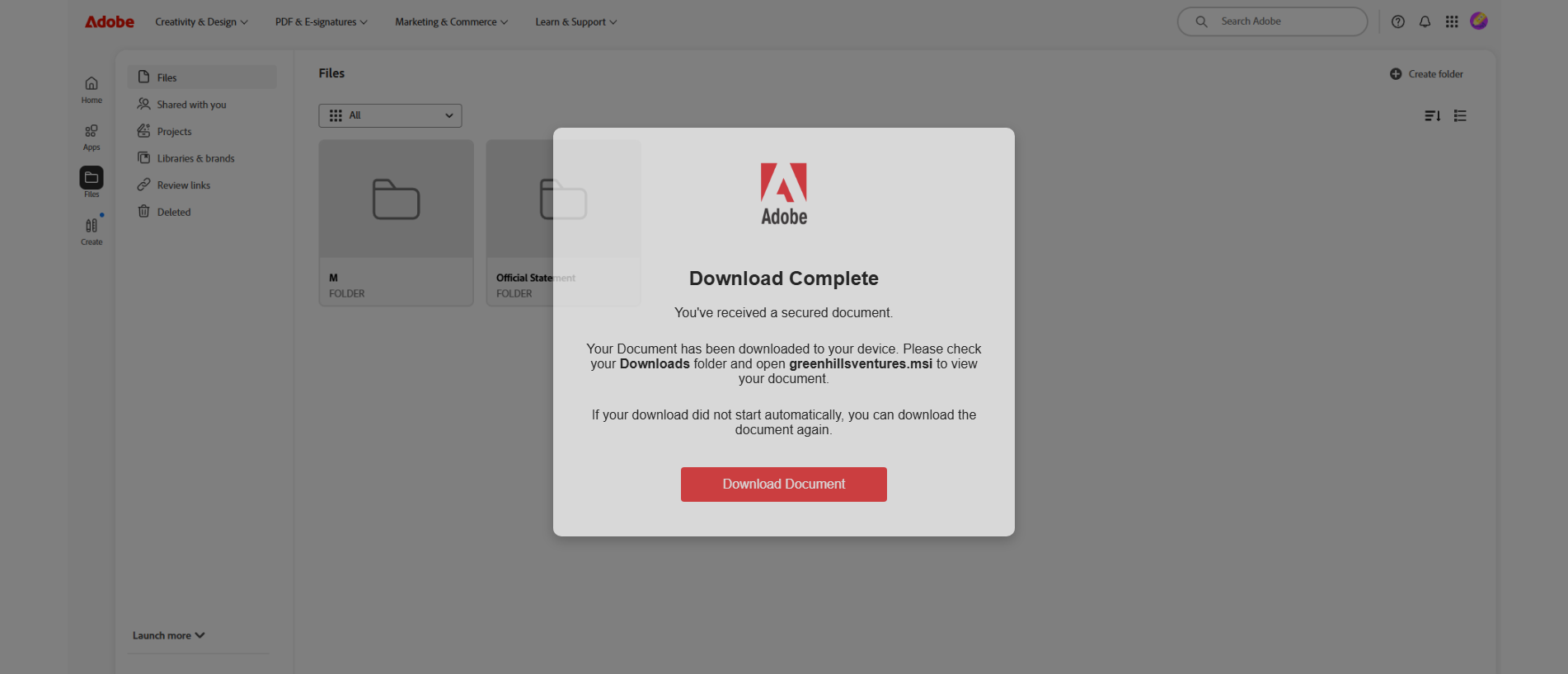 Forensic screenshot of [REDACTED] showing the phishing page layout