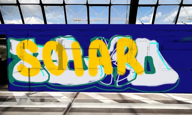 Graffiti artwork by SOLAR