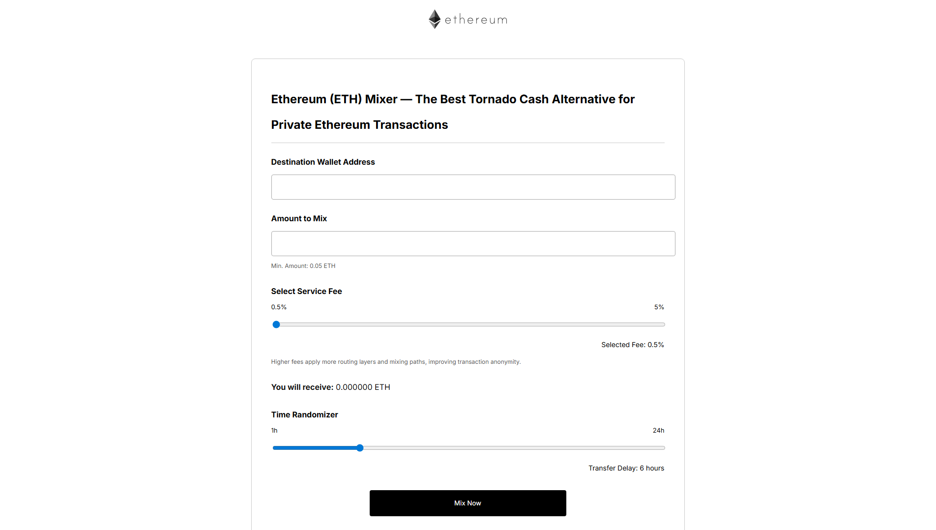 Stored capture of eth4mixer.com