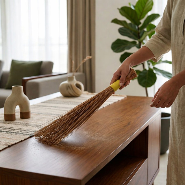 Coconut Broom Sticks, Natural Eco-Friendly Floor Sweeping Br — photo 6