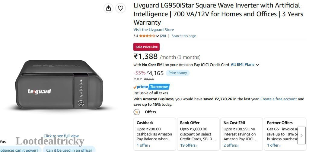 Livguard Lg950istar Square | Loot Lo