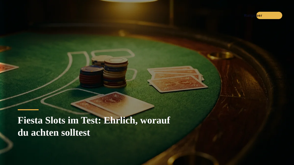 Fiesta Slots im Test: Ehrlich, worauf du achten solltest