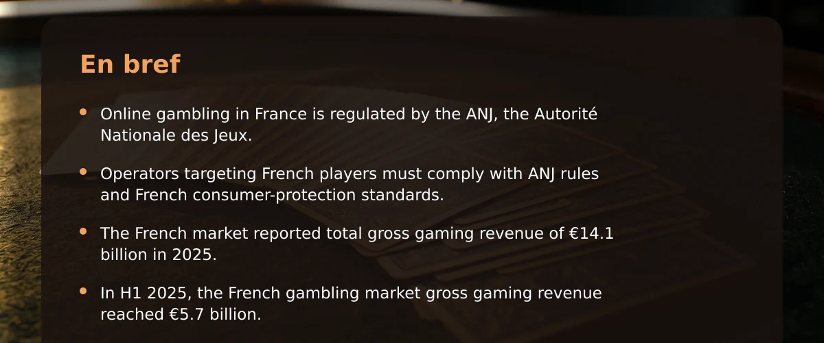 Meilleur site casino en ligne : cadre français et réalités du marché — En bref