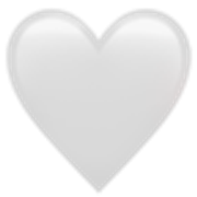 white-heart-1f90d