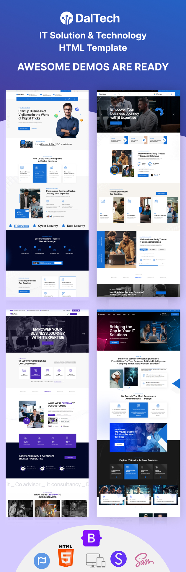 Daltech - IT Solution and Technology HTML Template