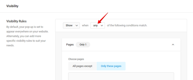 pop-Up-Visibility-Condition