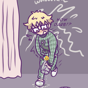 practicing bottle pees and failing