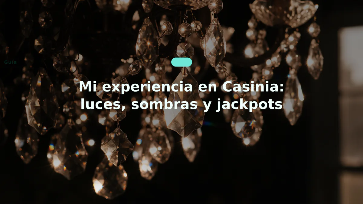 Mi experiencia en Casinia: luces, sombras y jackpots