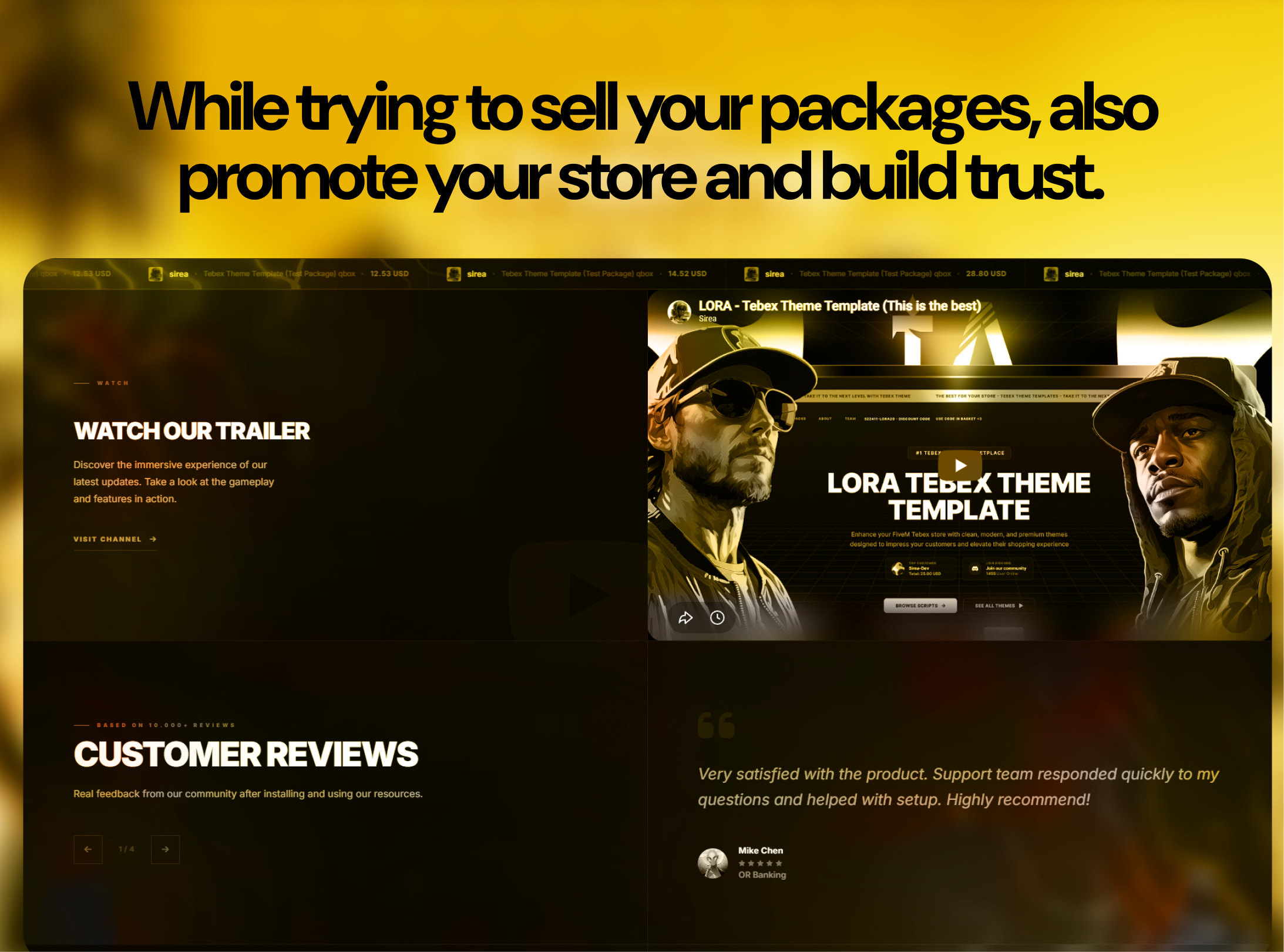 FiveM Template Tebex