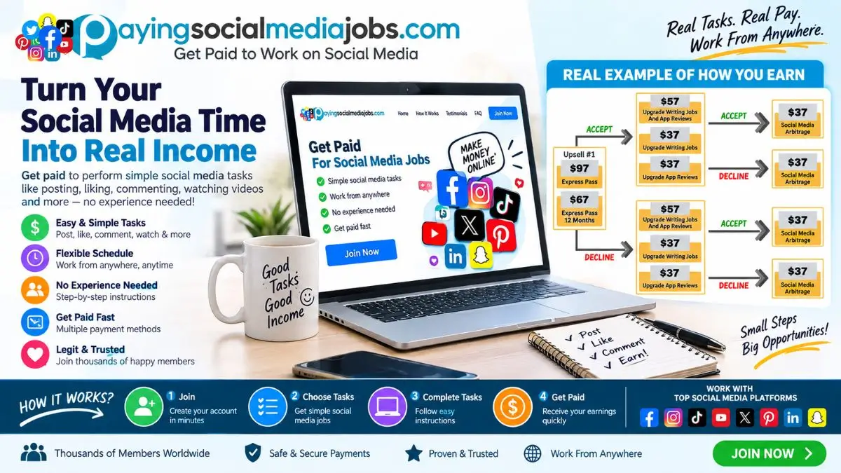 Paying Social Media Jobs Review Checkout Verification Paying Social Media Jobs Review - Application Process and Verification