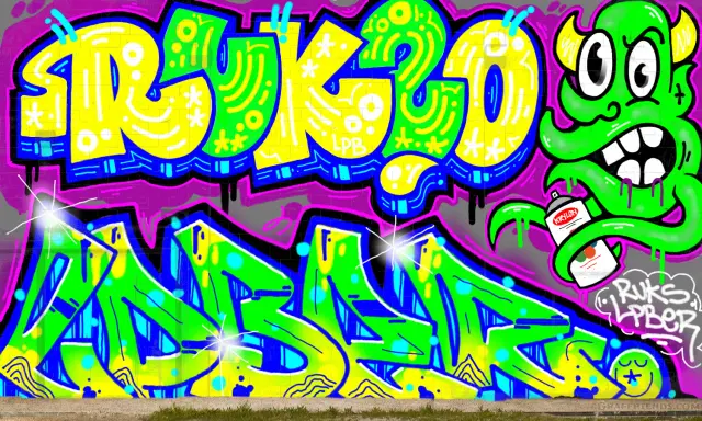 Graffiti artwork by LPBER