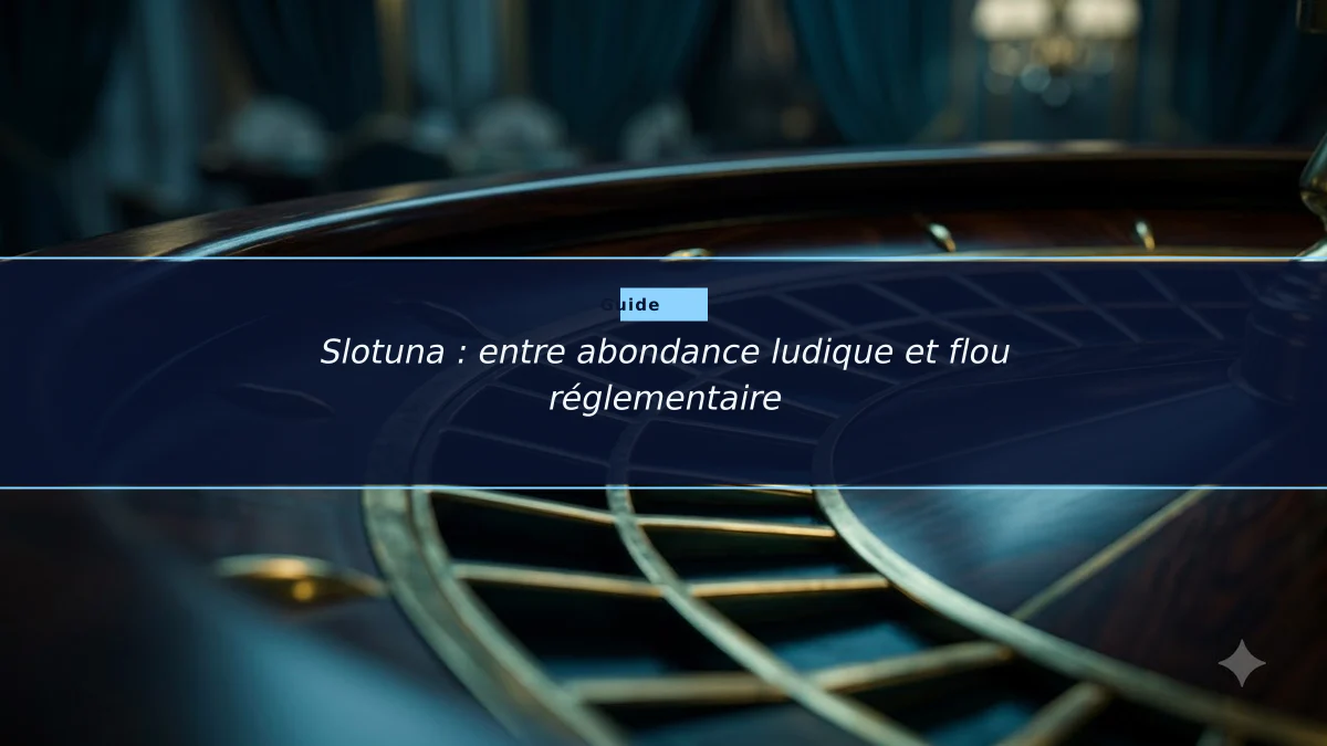 Slotuna : entre abondance ludique et flou réglementaire