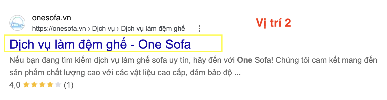 Kết quả Google cần bấm vào