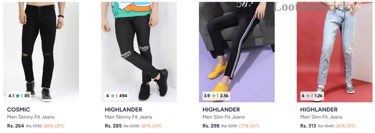 Men Jeans Starts | Loot Deal Men Jeans Starts | Loot Deal