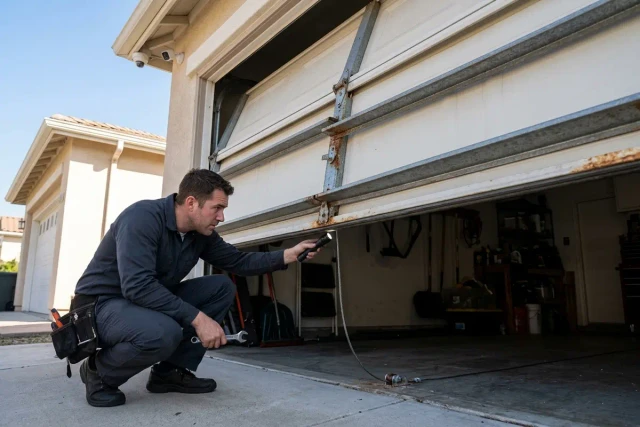 Is Your Garage Door Stuck Halfway Right Now? This Problem