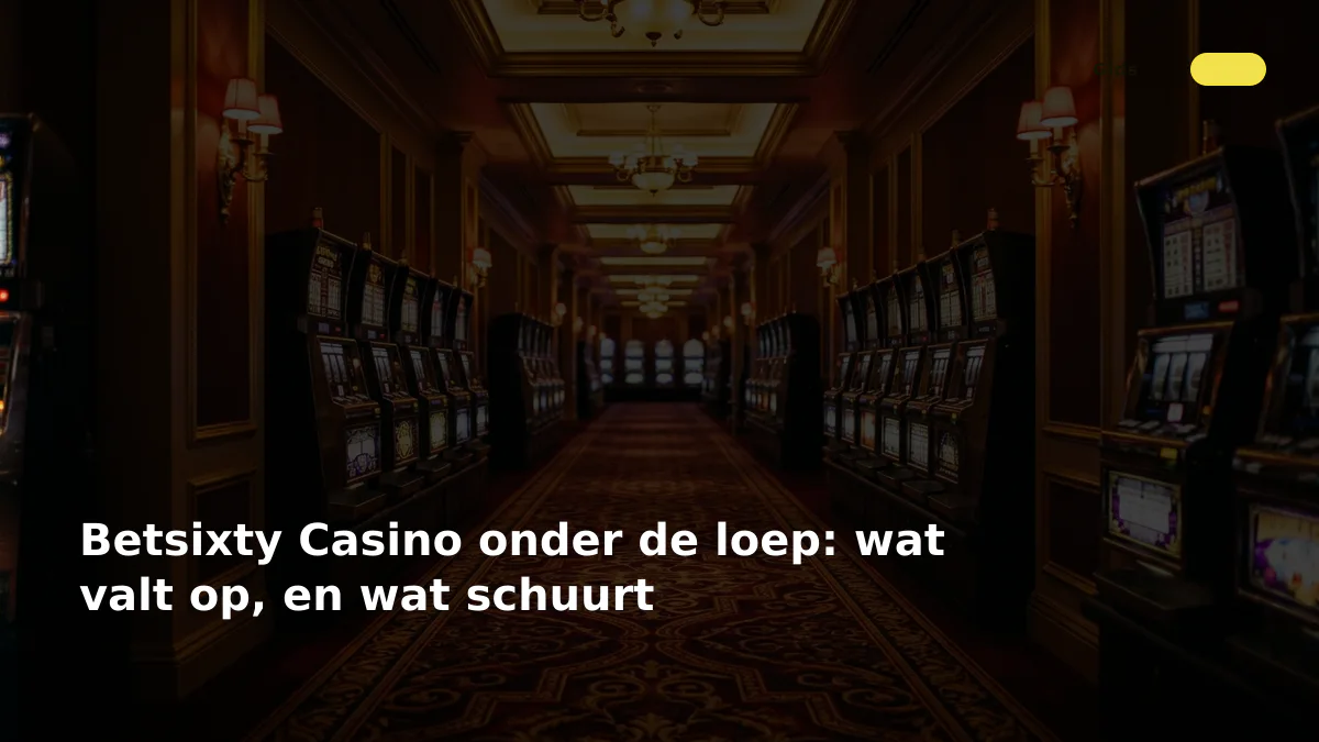 Betsixty Casino onder de loep: wat valt op, en wat schuurt