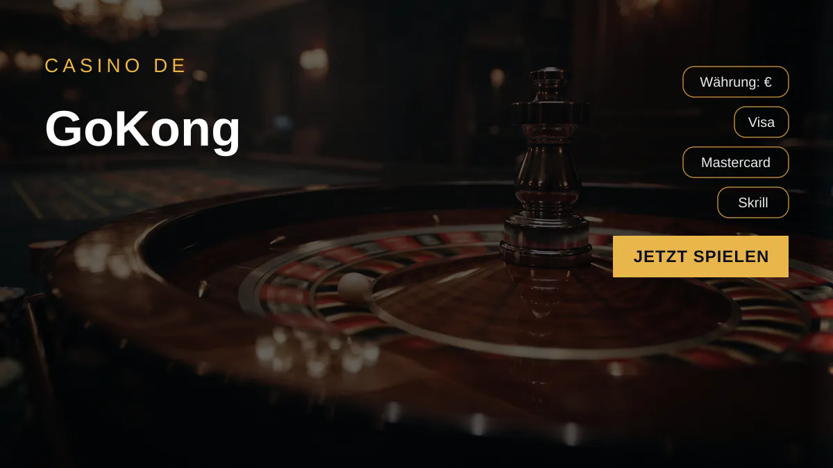 GoKong Casino — Willkommensbonus 50 % risikofrei bis 50 € + 200 FS, Zahlungen: Visa, Mastercard, Skrill, Sofort, Revolut