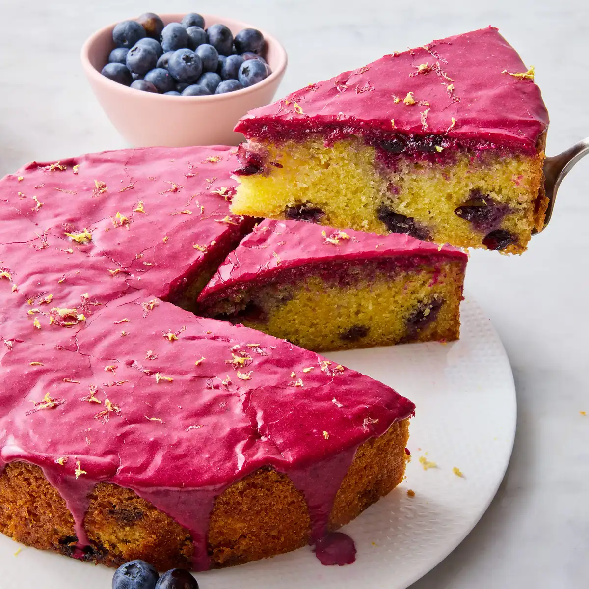 Lemon-Blueberry Olive Oil Cake Recipe