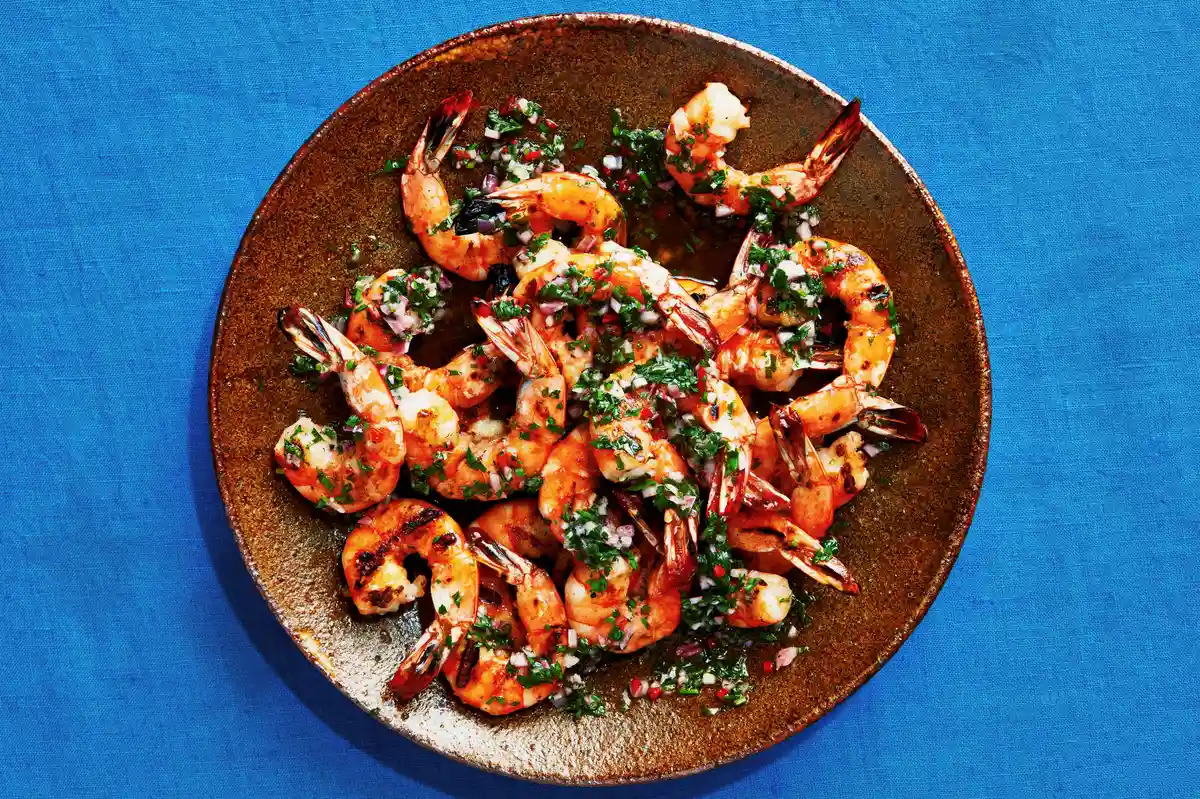 Grilled Shrimp with Zesty Chimichurri