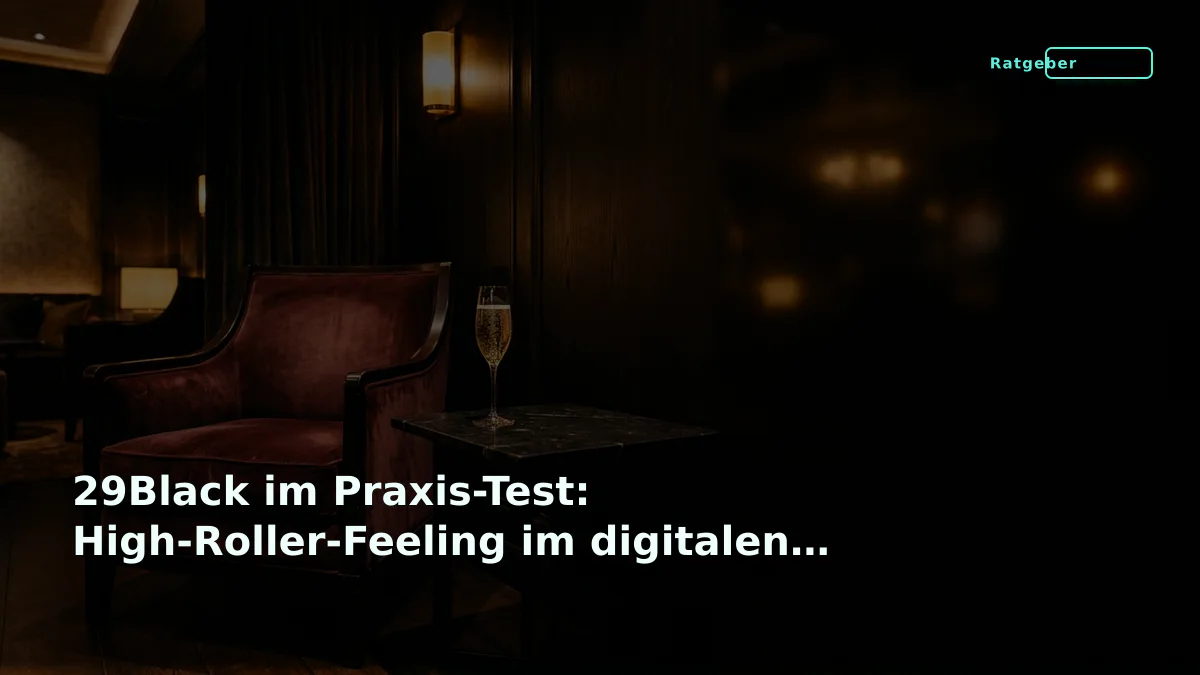 29Black im Praxis-Test: High-Roller-Feeling im digitalen Zeitalter
