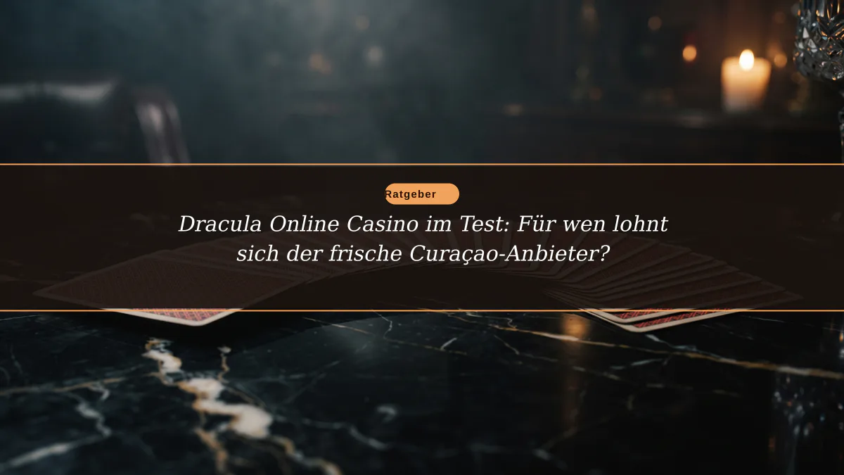 Dracula Online Casino im Test: Für wen lohnt sich der frische Curaçao-Anbieter?