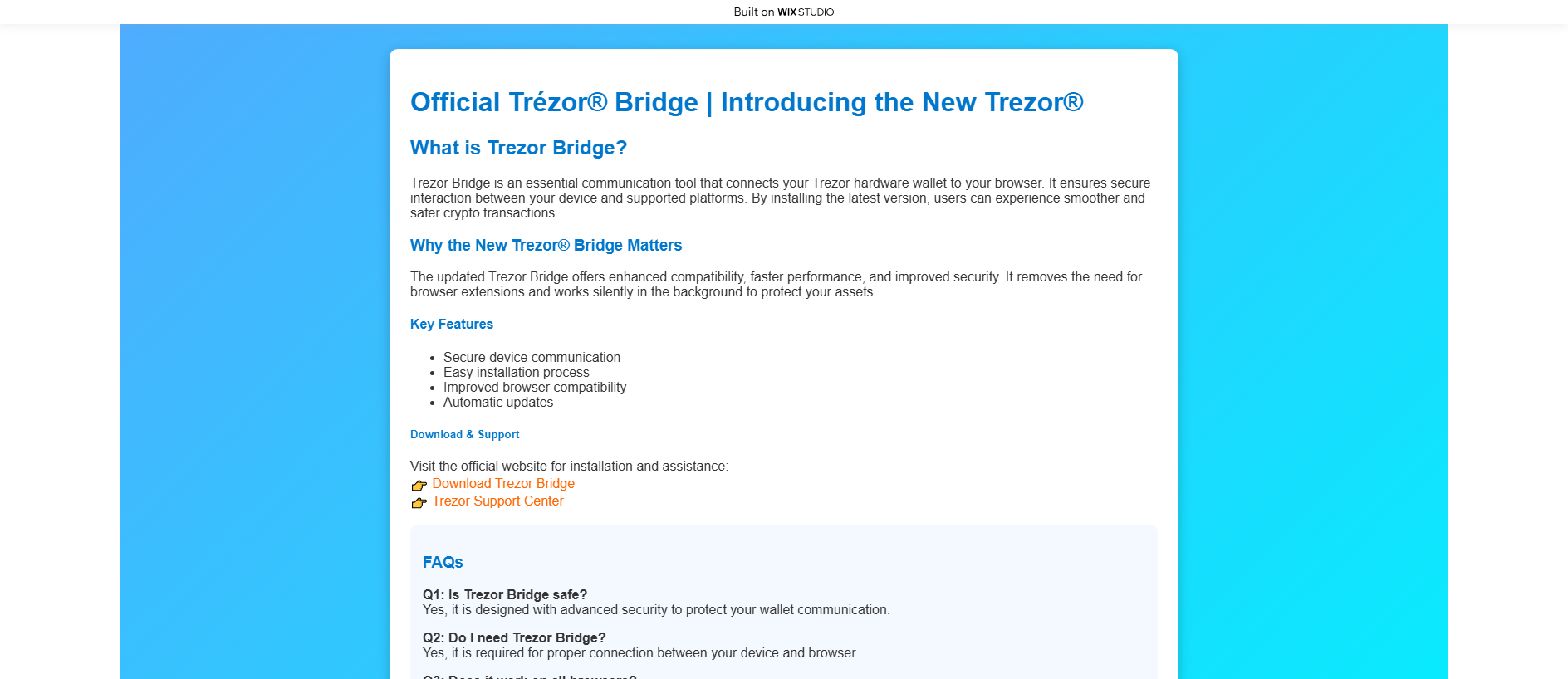 Stored capture of bridgetrrzra.wixstudio.com