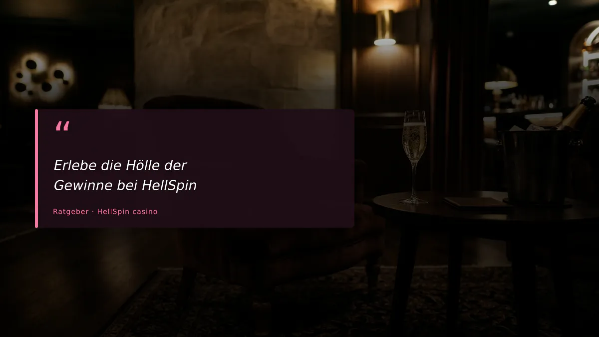 Erlebe die Hölle der Gewinne bei HellSpin