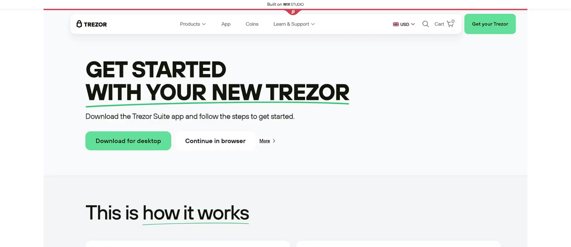 Stored capture of startsio-trezzrio.wixstudio.com