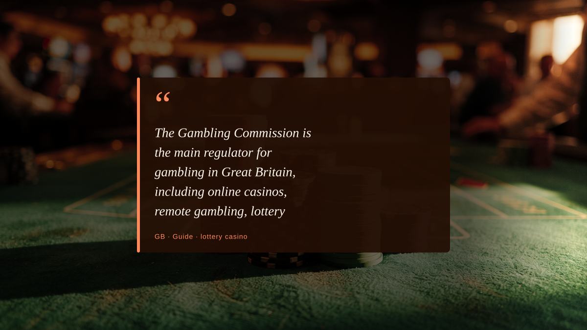 What does a lottery casino really mean in Great Britain?