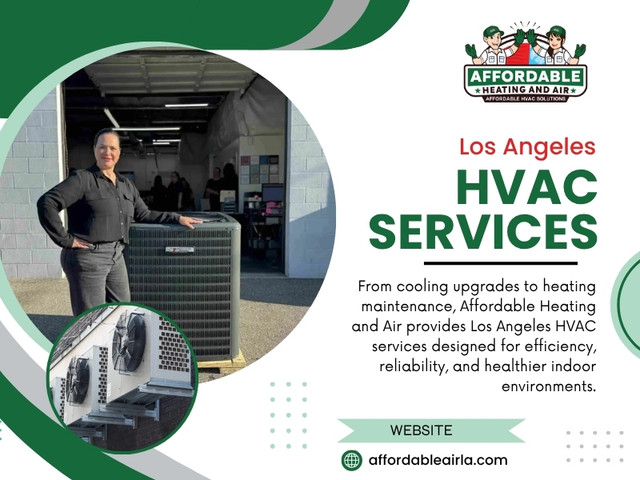 Affordable Heating And Air provides inspections, maintenance, repairs, and complete heating and cooling solutions designed to help homeowners protect their investment. Whether arranging seasonal maintenance or requesting dependable Los Angeles HVAC services, their experienced technicians carefully evaluate system performance, explain their findings in clear language, and recommend practical solutions that support long-term efficiency instead of temporary fixes.

Affordable Heating And Air
Address: 9601 Cozycroft Ave Unit 1, Chatsworth, CA 91311, United States
Phone Number: (818) 722-1332

Google Map: https://maps.app.goo.gl/AmnAG3GCtMLZFQca6

Read Our Blogs:
https://affordableairla.wordpress.com
https://affordableairla.tumblr.com
https://affordableairla.wixsite.com/affordableairla

More Links:
https://linkfly.to/affordableairla
https://www.reddit.com/user/affordableheatairla
https://myanimelist.net/profile/affordableairla