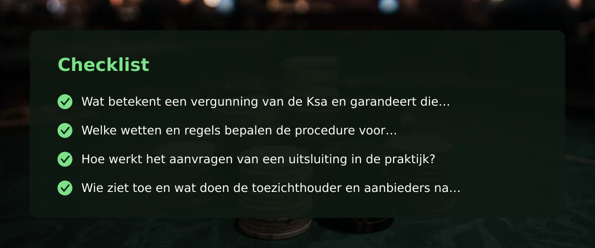 Casino verbod aanvragen: uitsluiting via CRUKS en wat dat betekent — Checklist