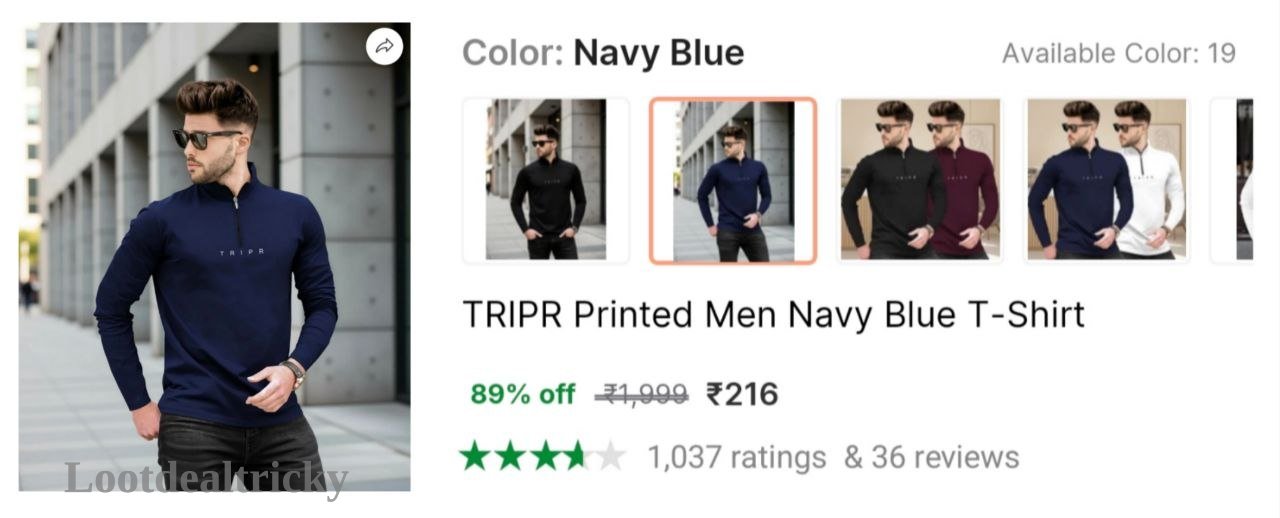 Tripr Printed Men Offer Image