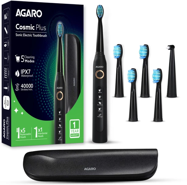 AGARO Cosmic Plus Sonic Electric Toothbrush