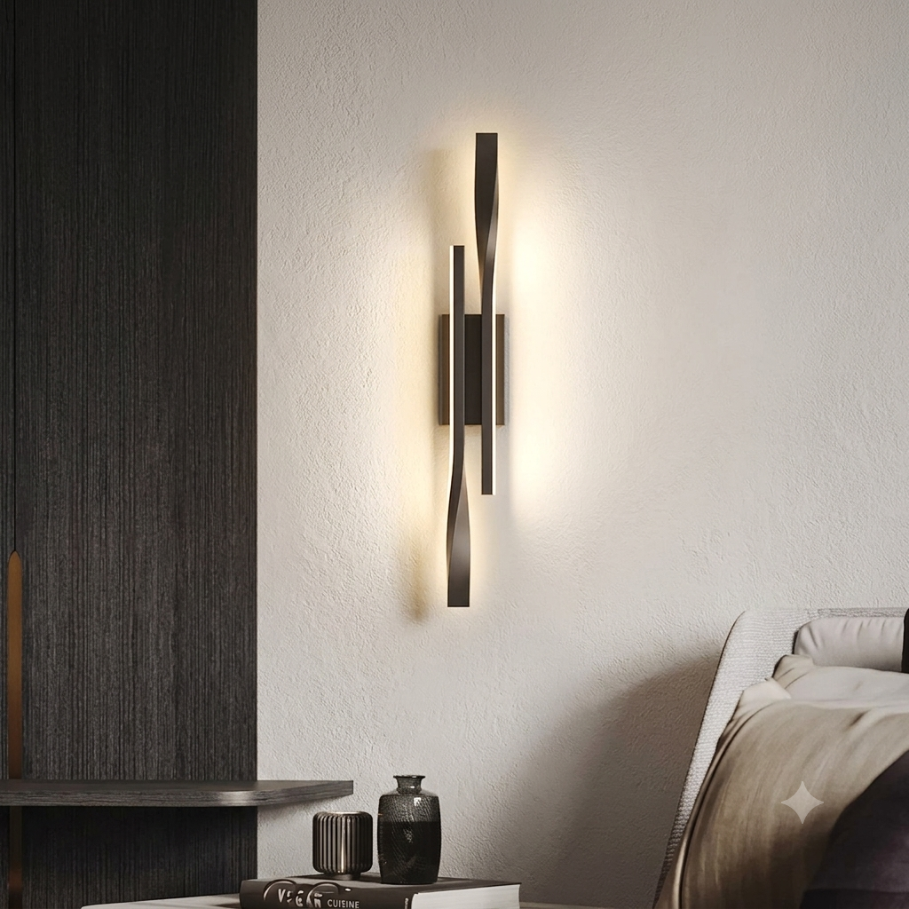 LED WALL LIGHT AC27 600MM GD- BK — Ohrim wholesale price 2000